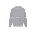 Men's Knitted Cable Front Shawl Collar Pullover